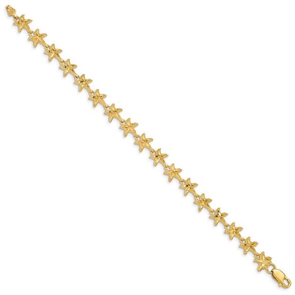 14k Yellow Gold Starfish Bracelet